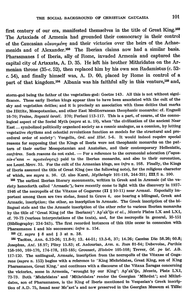 Studies in Christian Caucasian History, p. 101. The Social Background of Christian Caucasia