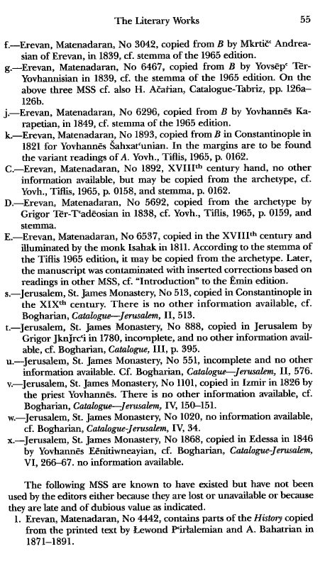 John Kat'oghikos' History of Armenia, p. 55. translated by Krikor Vardapet Maksoudian