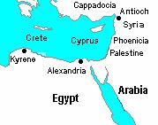 Map of Eastern Mediterranean
